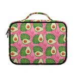 Pink Palm Leaf Avocado Print Briefcase Bible Bag