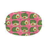 Pink Palm Leaf Avocado Print Car Side Mirror Covers