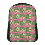 Pink Palm Leaf Avocado Print Casual Backpack