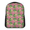 Pink Palm Leaf Avocado Print Casual Backpack