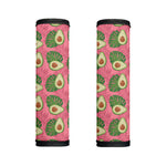 Pink Palm Leaf Avocado Print Handle Covers