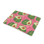 Pink Palm Leaf Avocado Print Pet Cooling Mat Cover