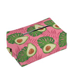 Pink Palm Leaf Avocado Print Rectangle Tissue Box Cover