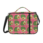 Pink Palm Leaf Avocado Print Shoulder Strap Bible Bag