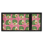 Pink Palm Leaf Avocado Print Trifold Wallet