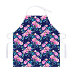 Pink Peony Floral Flower Pattern Print Adjustable Apron