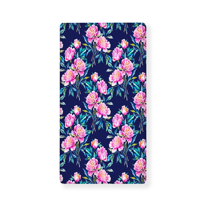 Pink Peony Floral Flower Pattern Print Baby Crib Sheet