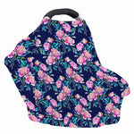 Pink Peony Floral Flower Pattern Print Baby Seat Cover