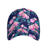 Pink Peony Floral Flower Pattern Print Baseball Cap
