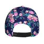 Pink Peony Floral Flower Pattern Print Baseball Cap