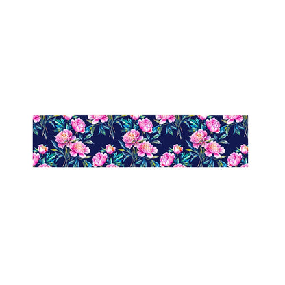 Pink Peony Floral Flower Pattern Print Bed Runner
