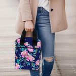 Pink Peony Floral Flower Pattern Print Bible Tote Bag