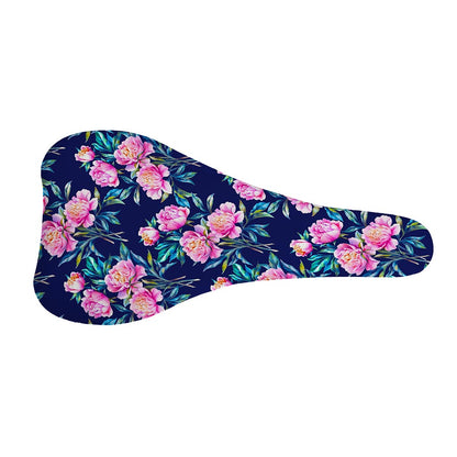 Pink Peony Floral Flower Pattern Print Bicycle Seat Cover