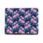 Pink Peony Floral Flower Pattern Print Bifold Wallet