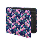 Pink Peony Floral Flower Pattern Print Bifold Wallet