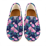 Pink Peony Floral Flower Pattern Print Casual Shoes