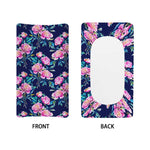 Pink Peony Floral Flower Pattern Print Changing Pad Cover