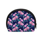 Pink Peony Floral Flower Pattern Print Coin Purse