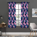 Pink Peony Floral Flower Pattern Print Curtain