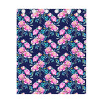 Pink Peony Floral Flower Pattern Print Curtain