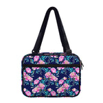 Pink Peony Floral Flower Pattern Print Double Strap Bible Bag