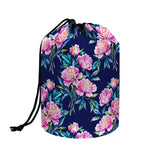 Pink Peony Floral Flower Pattern Print Drawstring Makeup Bag
