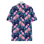 Pink Peony Floral Flower Pattern Print Hawaiian Shirt