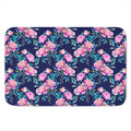 Pink Peony Floral Flower Pattern Print Indoor Door Mat