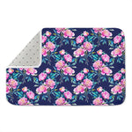 Pink Peony Floral Flower Pattern Print Indoor Door Mat