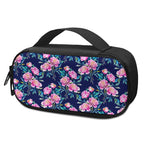 Pink Peony Floral Flower Pattern Print Insulin Cooler Travel Case