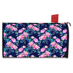 Pink Peony Floral Flower Pattern Print Mailbox Cover