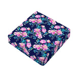 Pink Peony Floral Flower Pattern Print Outdoor Seat Cushion Cover
