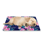Pink Peony Floral Flower Pattern Print Pet Cooling Mat Cover