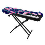 Pink Peony Floral Flower Pattern Print Piano Keyboard Cover