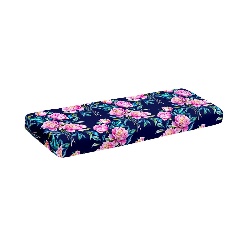 Pink Peony Floral Flower Pattern Print Piano Keyboard Cover