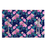 Pink Peony Floral Flower Pattern Print Placemat