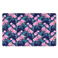 Pink Peony Floral Flower Pattern Print Polyester Doormat