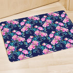 Pink Peony Floral Flower Pattern Print Polyester Doormat