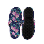 Pink Peony Floral Flower Pattern Print Slippers