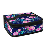 Pink Peony Floral Flower Pattern Print Small Lunch Bag