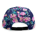 Pink Peony Floral Flower Pattern Print Snapback Cap