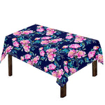 Pink Peony Floral Flower Pattern Print Tablecloth