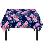 Pink Peony Floral Flower Pattern Print Tablecloth