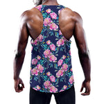 Pink Peony Floral Flower Pattern Print Training Tank Top