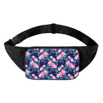 Pink Peony Floral Flower Pattern Print Waist Bag