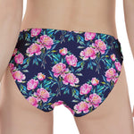 Pink Peony Floral Flower Pattern Print Women's Panties
