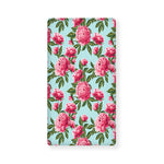 Pink Peony Pattern Print Baby Crib Sheet