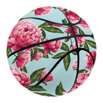 Pink Peony Pattern Print Basketball