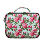 Pink Peony Pattern Print Briefcase Bible Bag