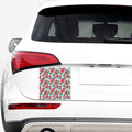 Pink Peony Pattern Print Car Sticker